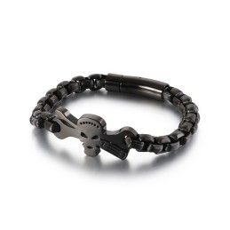 Men's Titanium Skull Bracelet