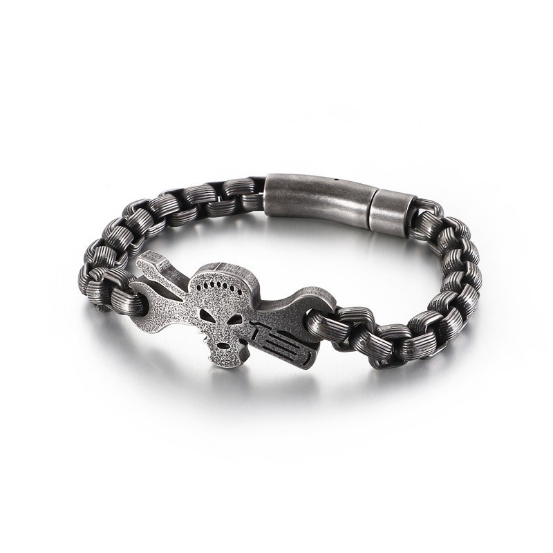 Men's Titanium Skull Bracelet Men's Titanium Skull Bracelet