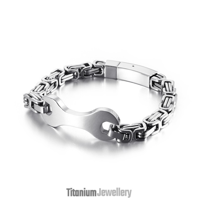 Fashion Tide Men's Titanium Emperor Chain Bracelet