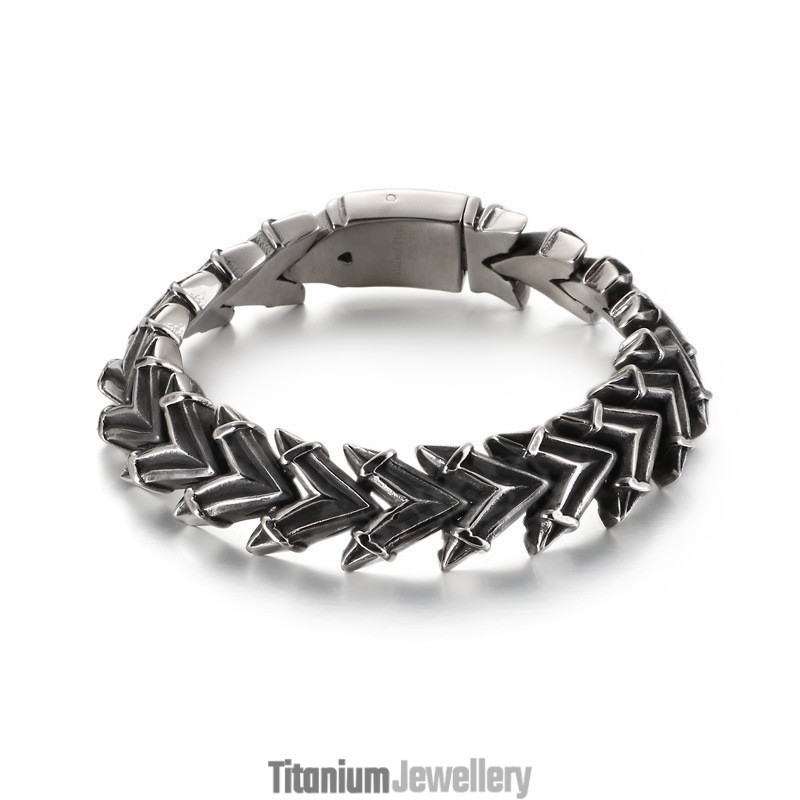 Cool Exaggerated Chic Titanium Men's Bracelet