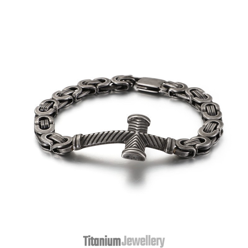 Cheap Titanium Cross Bracelet For Men Cheap Titanium Cross Bracelet For Men