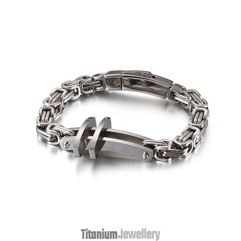 New Men's Titanium Bracelets Classic Cross Bracelets New Men's Titanium Bracelets Classic Cross Bracelets