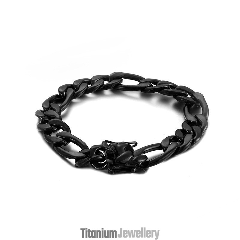 Fashion Black Titanium Bracelet For Men Fashion Black Titanium Bracelet For Men