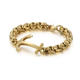 Fashion Boat Anchor Titanium Bracelet For Sale