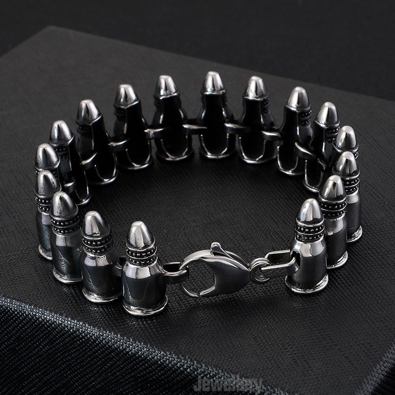 Chic Gothic Rock Accessories Men's Bullet Bracelets Chic Gothic Rock Accessories Men's Bullet Bracelets