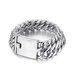 Hip Hop Rock Fashion Cool Men's Titanium Bracelet