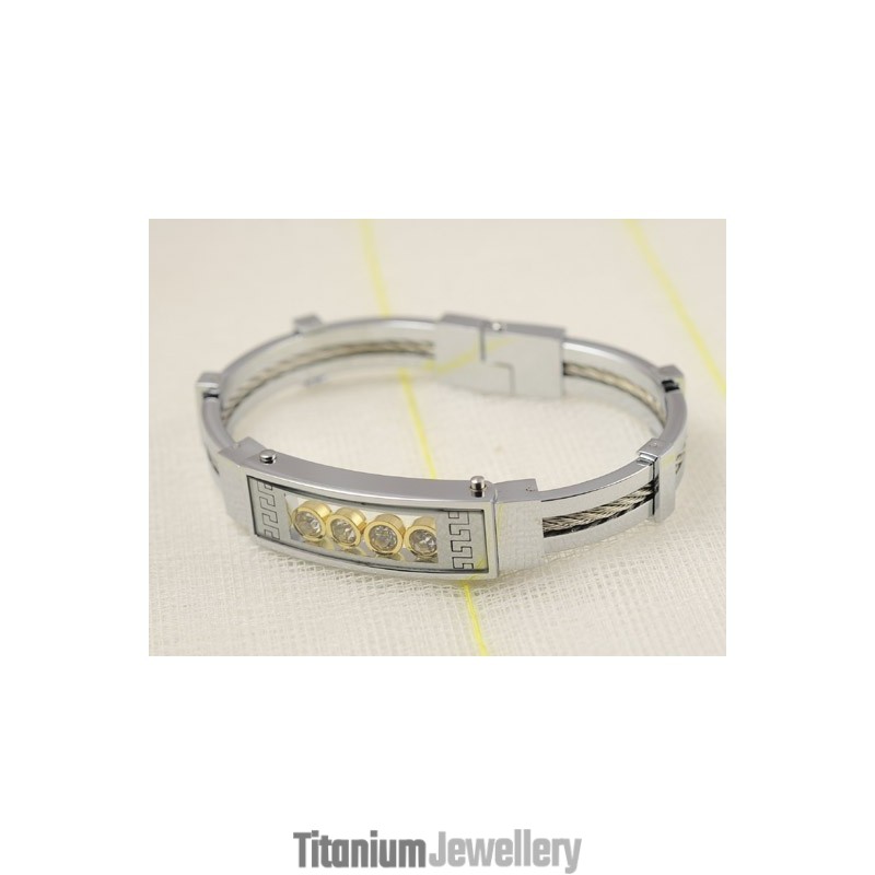 Mens Titanium Diamond Bracelets