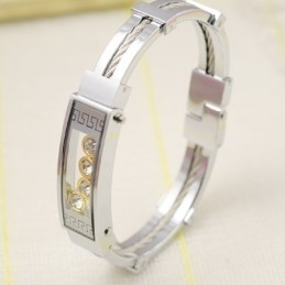 Mens Titanium Diamond Bracelets