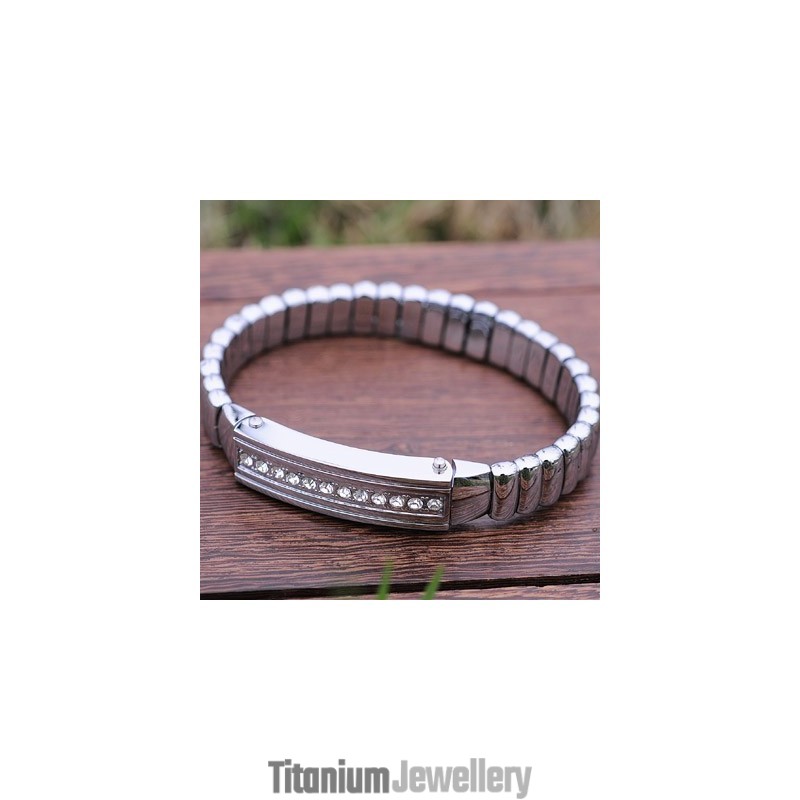 Mens Titanium Diamond Bracelets