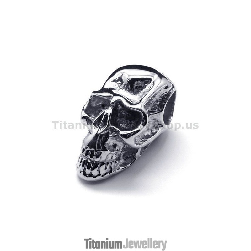 Pure Titanium Skull Design Pendant - Free Chain Pure Titanium Skull Design Pendant - Free Chain