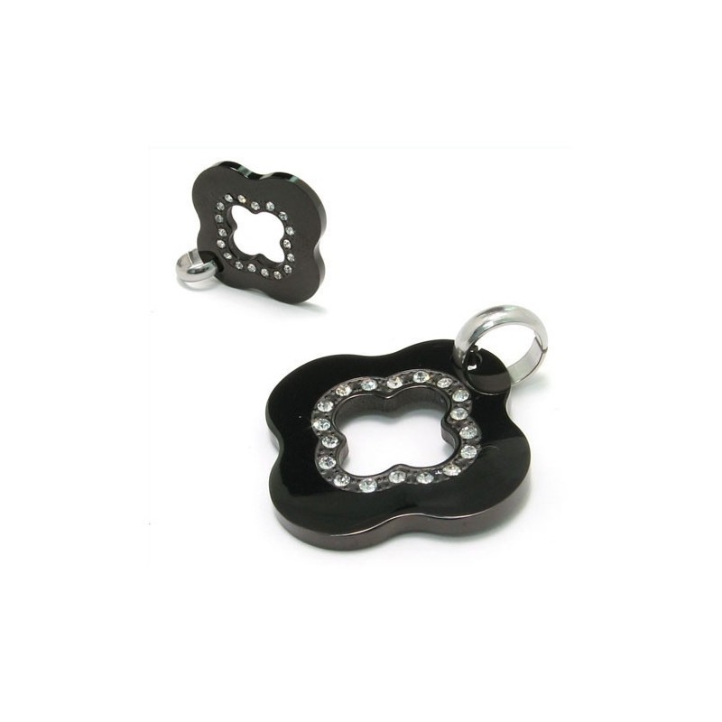 Fashion Gift Black Titanium Diamond Necklace Pendant Fashion Gift Black Titanium Diamond Necklace Pendant
