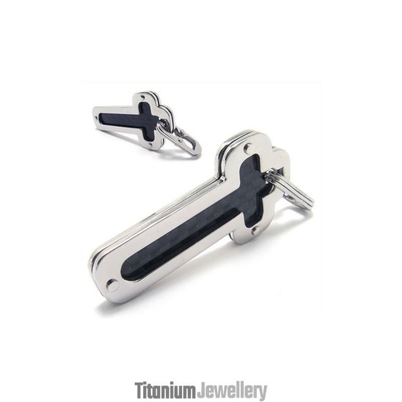 Men's Pure Titanium Cross Necklace Pendant Chain (New) Men's Pure Titanium Cross Necklace Pendant Chain (New)