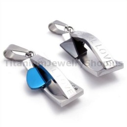 Titanium Lovers Pendants-Free Chains