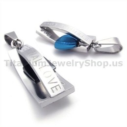 Titanium Lovers Pendants-Free Chains