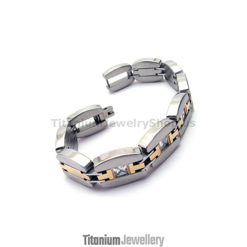 Mens Titanium Bracelet With Diamonds Mens Titanium Bracelet With Diamonds