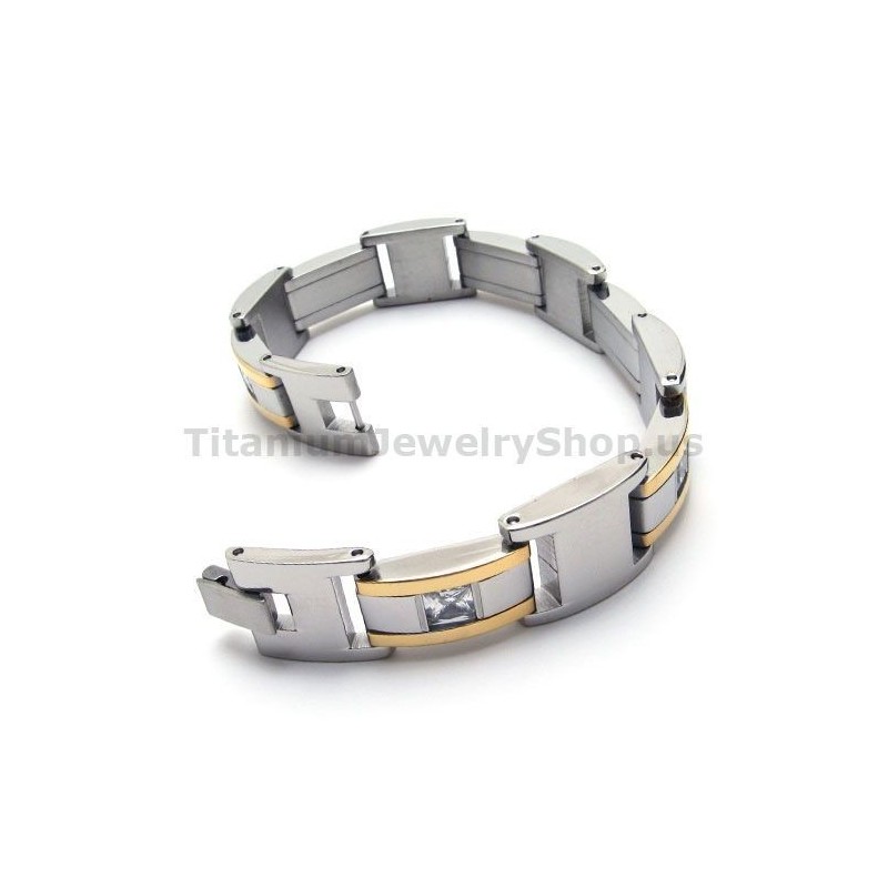 Mens Titanium Bracelet With Diamonds Mens Titanium Bracelet With Diamonds