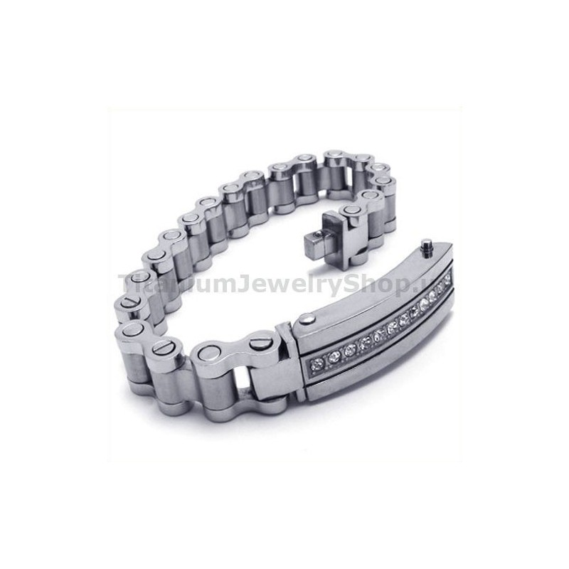Mens Titanium Bracelet With Diamonds Mens Titanium Bracelet With Diamonds