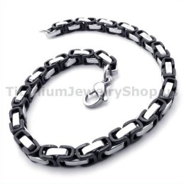Mens Black Titanium Bracelet