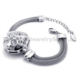 Womens Titanium Bracelet With Diamonds