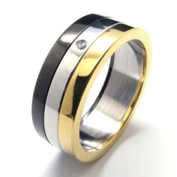 Titanium Gold Rings