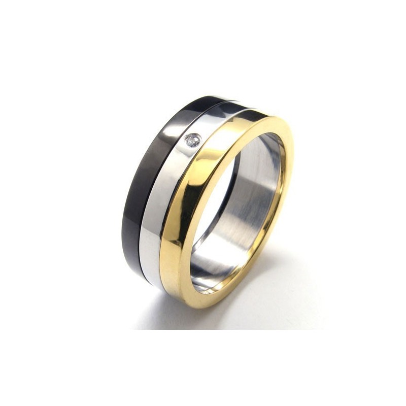 Titanium Gold Rings