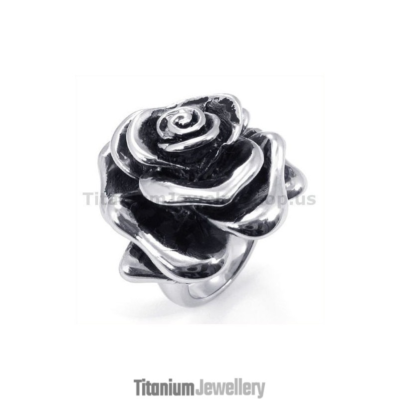 Flower Titanium Ring Flower Titanium Ring