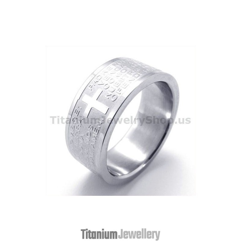 Cross Titanium Ring