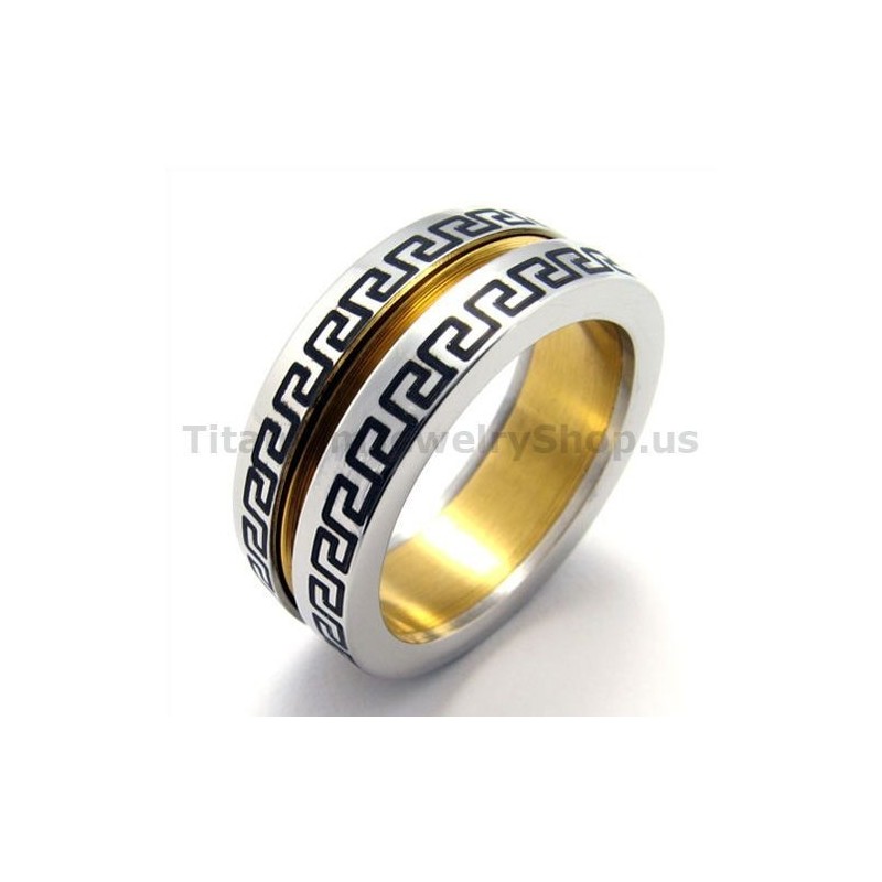 Gloden Titanium Ring Gloden Titanium Ring