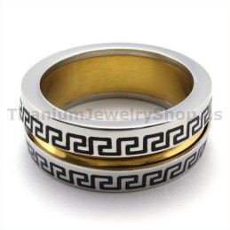 Gloden Titanium Ring