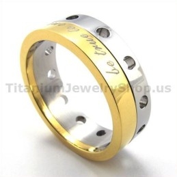 Gloden Titanium Ring