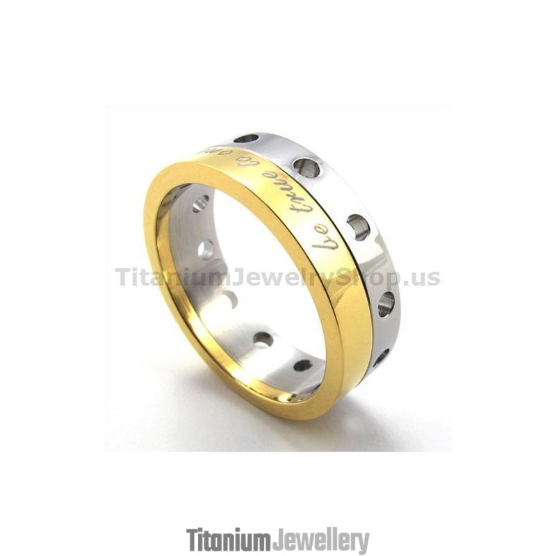 Gloden Titanium Ring Gloden Titanium Ring