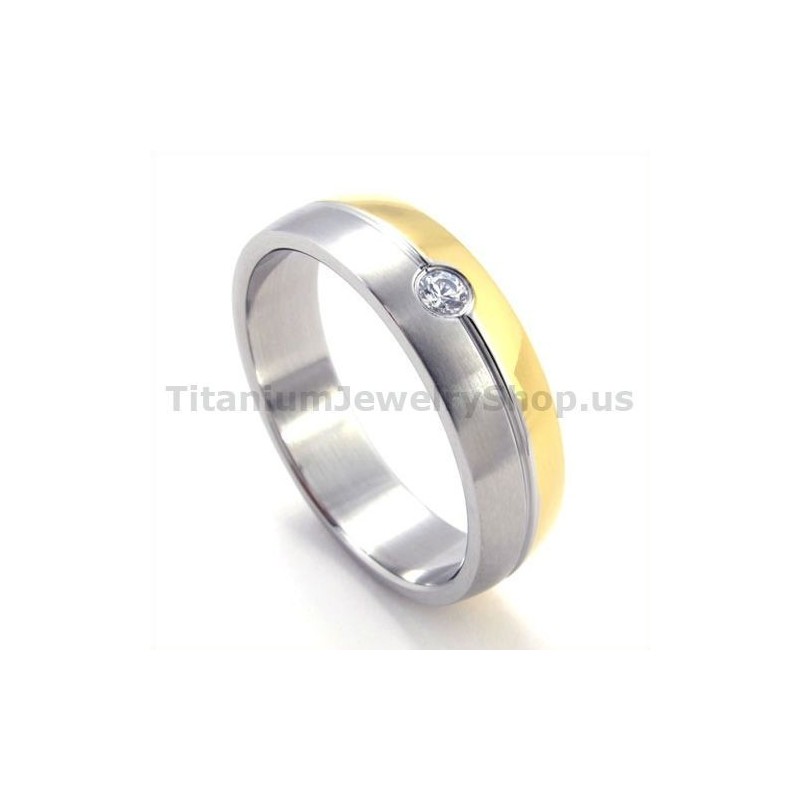 Titanium Ring With Diamond Titanium Ring With Diamond