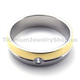 Titanium Ring With Diamond