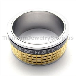 Gloden Titanium Ring