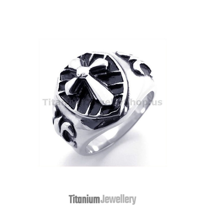 Cross Titanium Ring