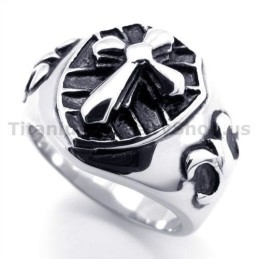 Cross Titanium Ring