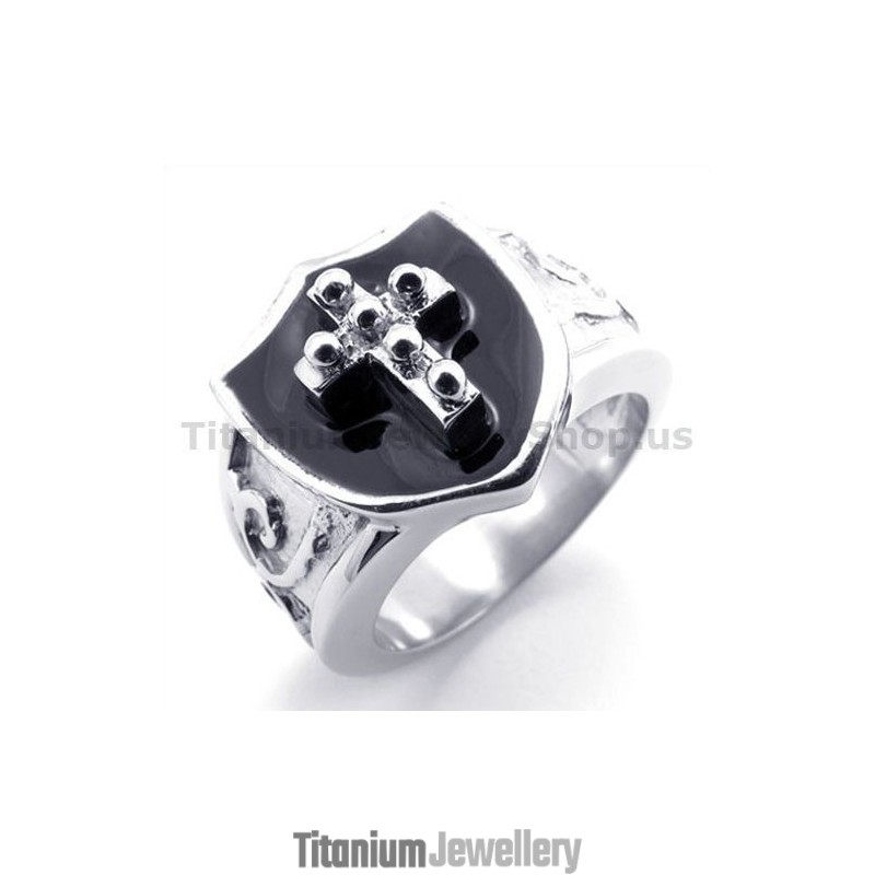 Cross Titanium Ring
