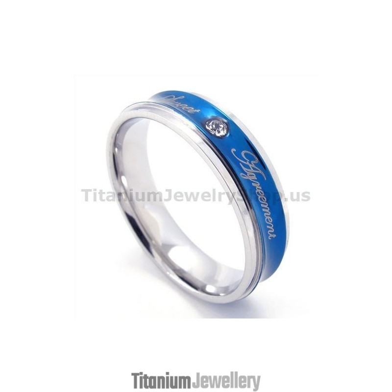 Sweetheart Titanium Ring With Diamond Sweetheart Titanium Ring With Diamond