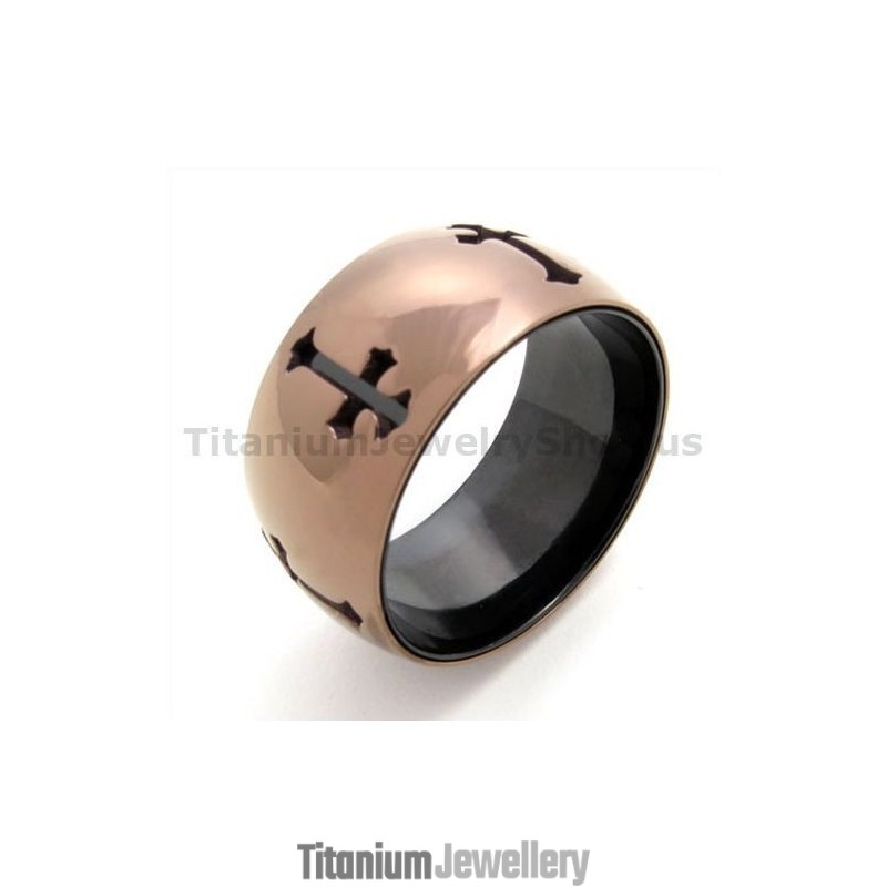 Classical Cross Titanium Ring Classical Cross Titanium Ring
