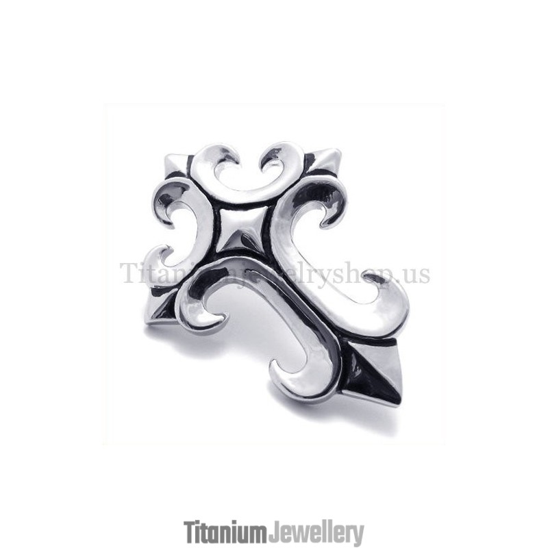 Man Anchor Pure Titanium Cross Pendant Man Anchor Pure Titanium Cross Pendant