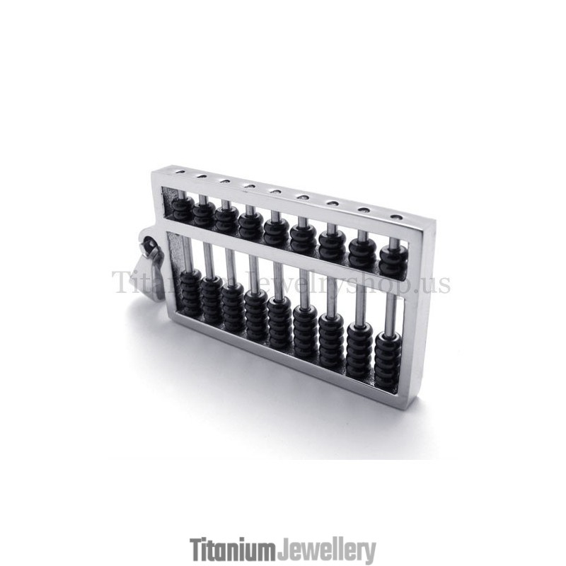 Black Abacus Titanium Pendant