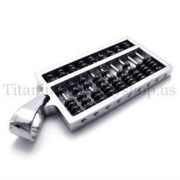Black Abacus Titanium Pendant