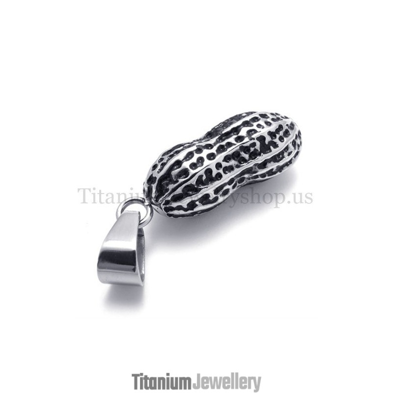 Cute Peanut Model Titanium Pendant