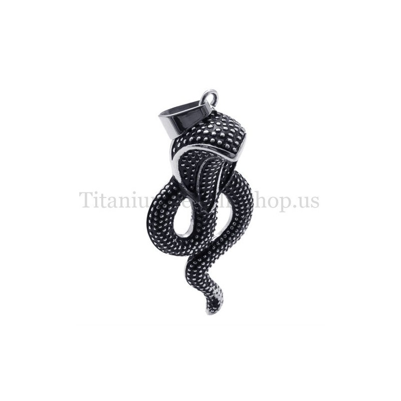 Black King Cobra Titanium Pendant Black King Cobra Titanium Pendant