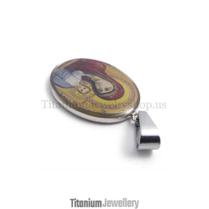 Madonna And Jesus Series Pure Titanium Pendant Madonna And Jesus Series Pure Titanium Pendant