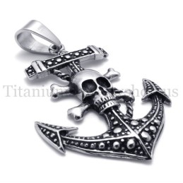 Anchor Of Pirate Ship Titanium Pendant