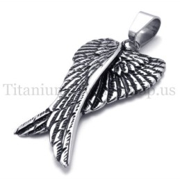 Fashion Eagle Wings Titanium Pendant