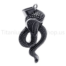New Classical King Cobra Titanium Pendant