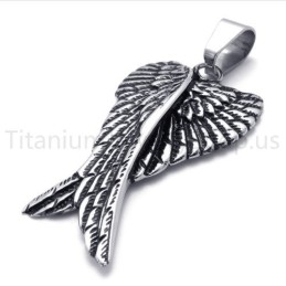 New Classical Devil Wing Titanium Pendant
