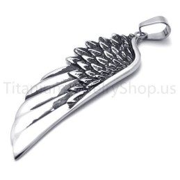 New Classical Devil Wing Titanium Pendant